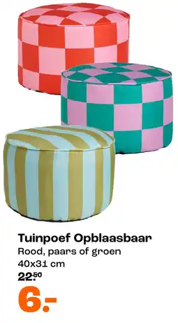 Kwantum Bekijk tuinpoef opblaasbaar aanbieding