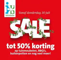 Intratuin op tuinmeubelen, BBQ's, buitenpotten en nog veel meer! aanbieding