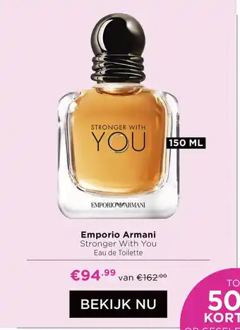 ICI Paris XL Emporio Armani Stronger With You aanbieding