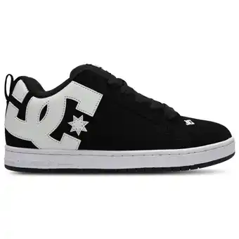 Foot Locker DC Shoes Court Graffik Sneakers Heren - Zwart - Maat 39 - Suède aanbieding