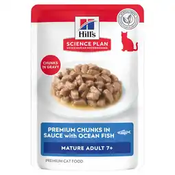 Zooplus Hill's Science Plan Mature Adult 7+ Zeevis & Kip - Dubbelpak: Zeevis (24 x 85 g) aanbieding