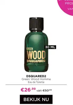 ICI Paris XL DSQUARED2 Green Wood Homme aanbieding