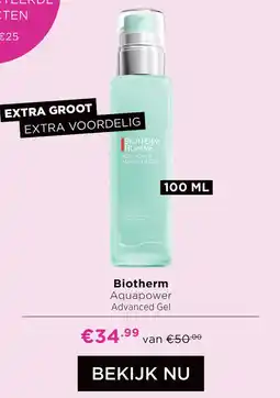 ICI Paris XL Biotherm Aquapower Advanced Gel aanbieding
