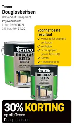 Hubo Tenco Douglasbeitsen aanbieding