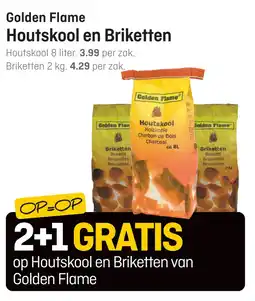 Hubo Golden Flame Houtskool en Briketten aanbieding