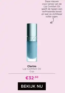 ICI Paris XL Clarins Lip Comfort Oil Cryo aanbieding