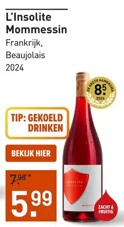 Gall & Gall L'Insolite Mommessin 75CL aanbieding