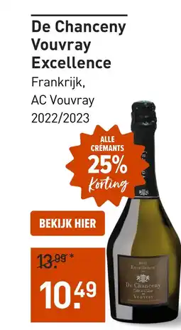 Gall & Gall De Chanceny Vouvray Excellence 75CL aanbieding