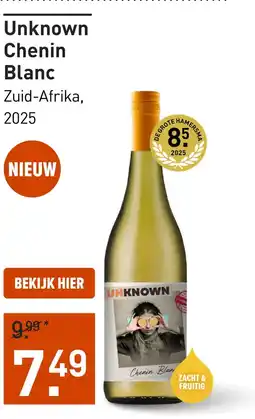 Gall & Gall Unknown Chenin Blanc 75CL aanbieding