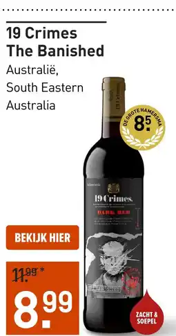 Gall & Gall 19 Crimes The Banished 75CL aanbieding