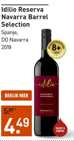 Gall & Gall Idilio Reserva Navarra Barrel Selection 75CL aanbieding