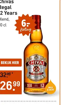 Gall & Gall Chivas Regal 12 Years 70CL aanbieding