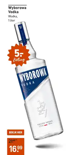 Gall & Gall Wyborowa Vodka 100CL aanbieding