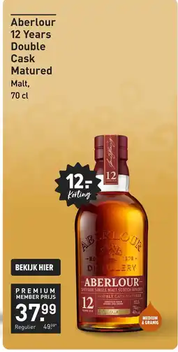 Gall & Gall Aberlour 12 Years Double Cask Matured 70CL aanbieding