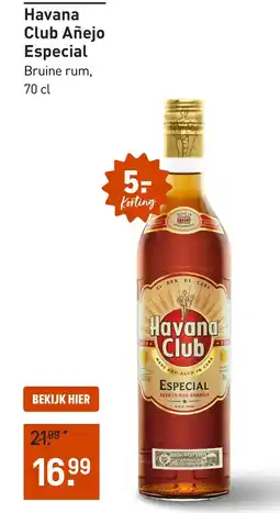Gall & Gall Havana Club Añejo Especial 70CL aanbieding