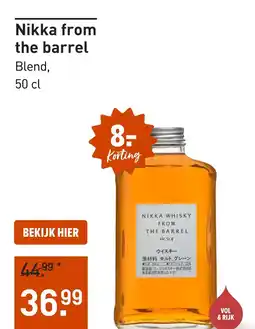 Gall & Gall Nikka from the barrel 50CL aanbieding