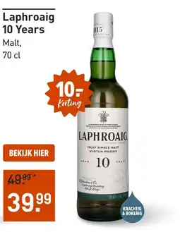 Gall & Gall Laphroaig 10 Years 70CL aanbieding