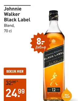Gall & Gall Johnnie Walker Black Label 70CL aanbieding