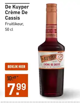 Gall & Gall De Kuyper crème de cassis 50CL aanbieding