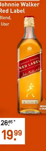 Gall & Gall Johnnie Walker Red Label 100CL aanbieding
