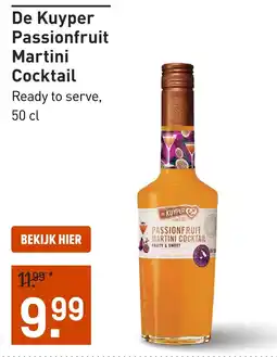 Gall & Gall De Kuyper Passionfruit Martini Cocktail 50CL aanbieding