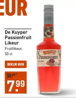 Gall & Gall De Kuyper Passionfruit Likeur 50CL aanbieding