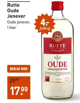Gall & Gall Rutte Oude Jenever 100CL aanbieding