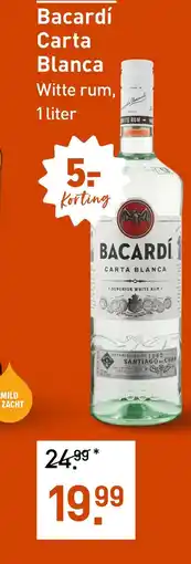 Gall & Gall Bacardí Carta Blanca 100CL aanbieding