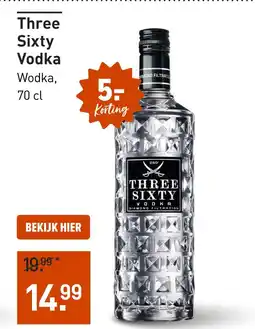Gall & Gall Three Sixty Vodka 70CL aanbieding