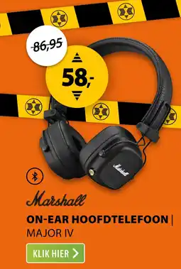 Expert Marshall Major IV Zwart aanbieding