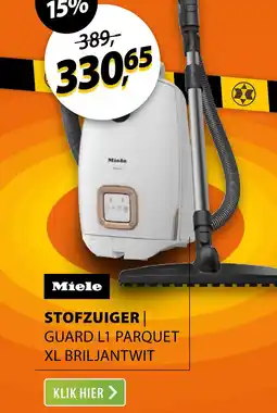 Expert Miele Guard L1 Parquet XL Briljantwit aanbieding