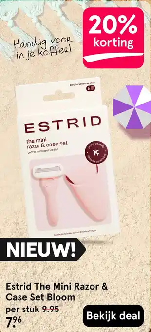 Etos Estrid The Mini Razor & Case Set Bloom aanbieding