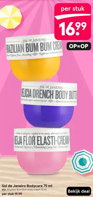 Etos Sol de Janeiro Bodycare 75 ml aanbieding