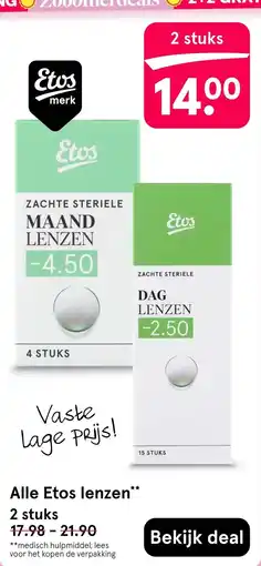 Etos Alle Etos lenzen aanbieding