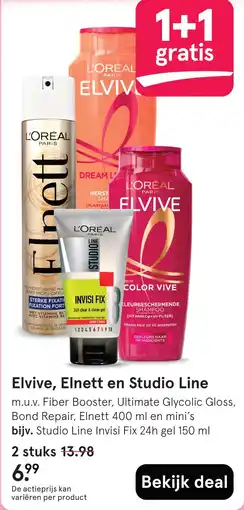 Etos Elvive, Elnett en Studio Line aanbieding