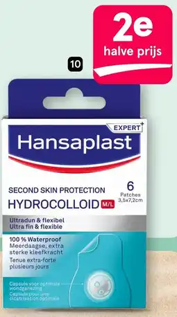 Etos 10 Hansaplast Second Skin waterproof transparante pleisterstrips aanbieding