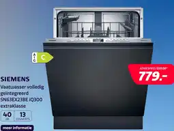 Electroworld Siemens SN63EX23BE iQ300 Home Connect extraKlasse aanbieding