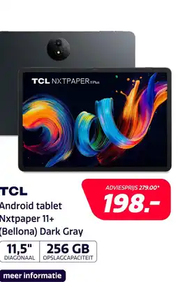 Electroworld TCL Nxtpaper 11+ (Bellona) Dark Gray aanbieding