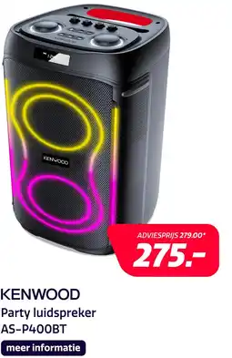 Electroworld Kenwood EC AS-P400BT aanbieding