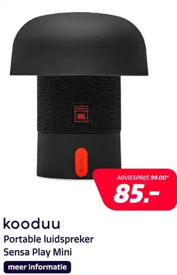 Electroworld Kooduu Sensa Play Mini - Anthracite aanbieding