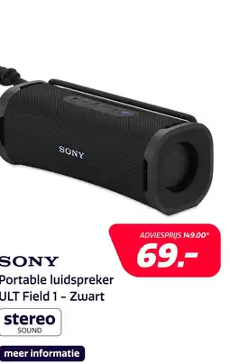 Electroworld Sony ULT Field 1 - Zwart aanbieding