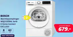 Electroworld Bosch WQJ23209NL Serie 6 Home Connect EXCLUSIV aanbieding