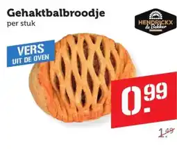 Coop Gehaktbalbroodje aanbieding
