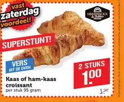 Coop Kaas of ham-kaas croissant aanbieding