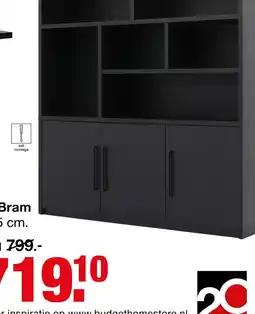 Budget Home Store Wandkast Bram 180 cm aanbieding