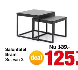Budget Home Store Salontafel Bram set van 2 aanbieding