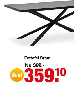 Budget Home Store Eettafel Bram 160 cm aanbieding