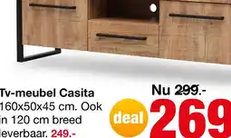 Budget Home Store Tv-meubel Casita 160 cm aanbieding