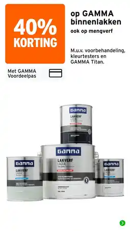 GAMMA Gamma binnenlakken aanbieding