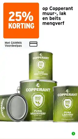 GAMMA Copperant muur-, lak en beits mengverf aanbieding